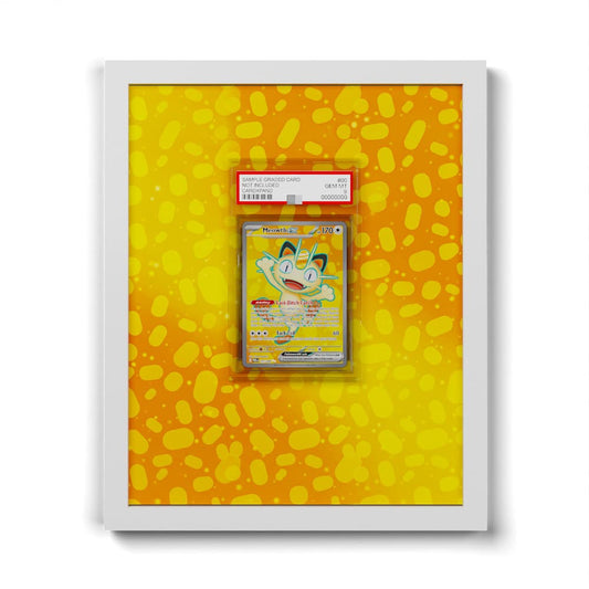 107 Miaouss EX - Extended Artwork Framed Pokemon Card Display
