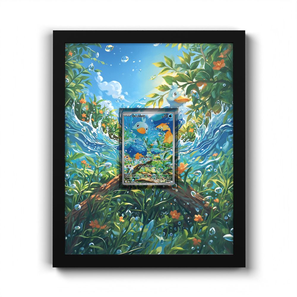 109/086 Ducklett - Extended Artwork Pokemon Card Frame