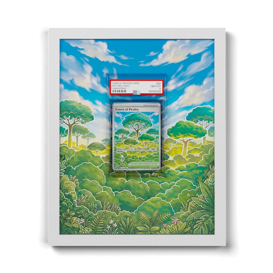 109 Forêt de Vitalité - Extended Artwork Framed Pokemon Card Display