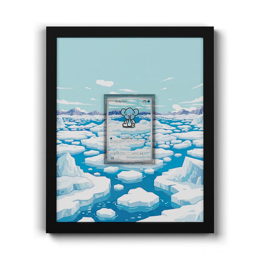 109/086 Polarhume - Extended Artwork Framed Pokemon Card Display