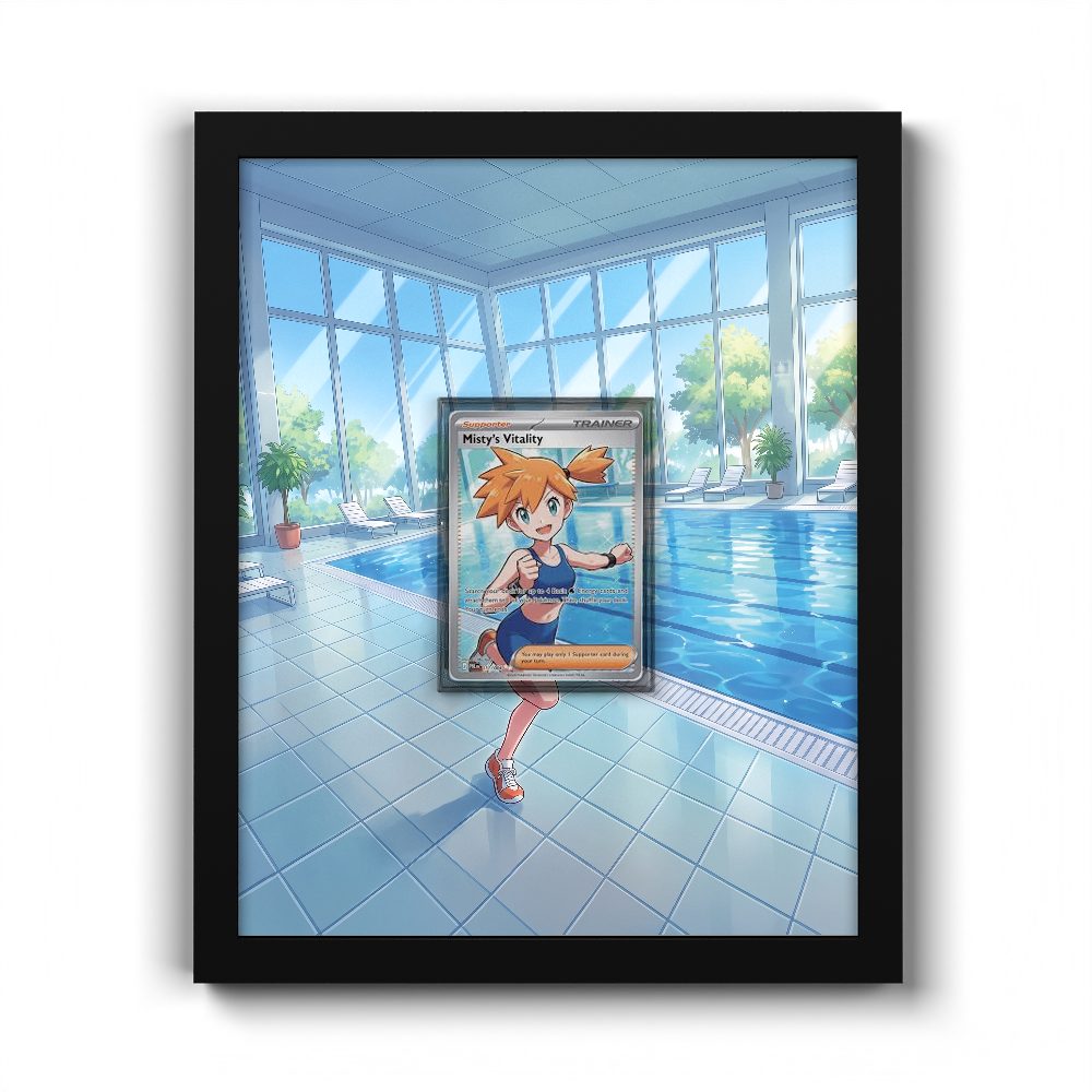 111/084 Misty’s Vitality - Extended Artwork Pokemon Card Frame