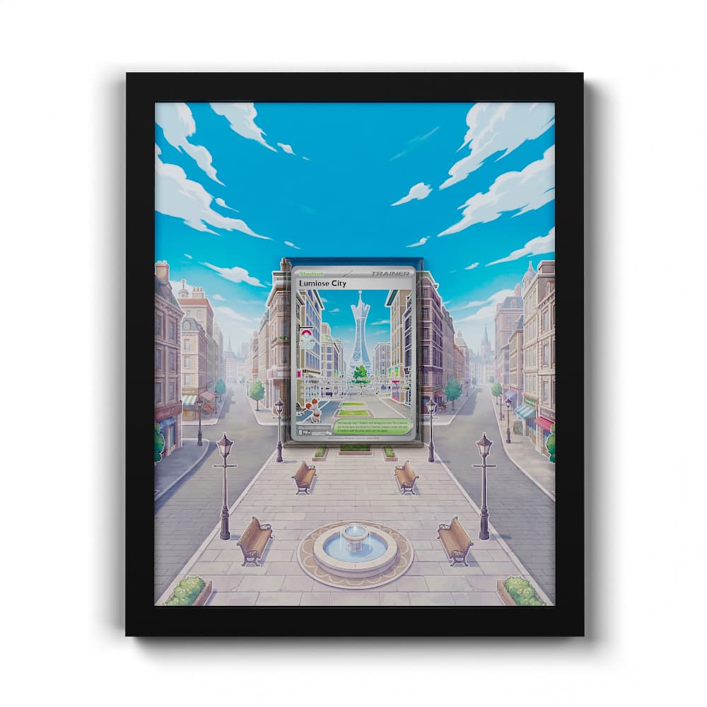 111 Illumis - Extended Artwork Framed Pokemon Card Display