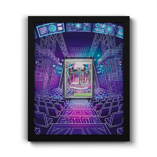 116 Cage de Combat - Extended Artwork Framed Pokemon Card Display