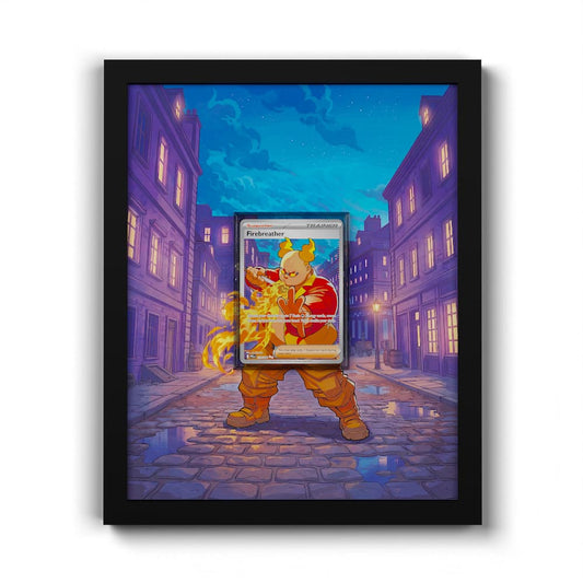 119 Souffleur de Feu - Extended Artwork Framed Pokemon Card Display