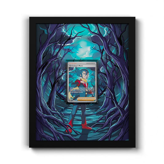 120 Coup de Maître de Ghetis - Extended Artwork Framed Pokemon Card Display