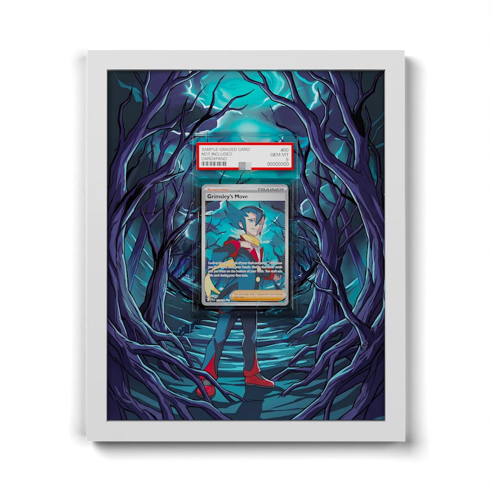 120 Coup de Maître de Ghetis - Extended Artwork Framed Pokemon Card Display