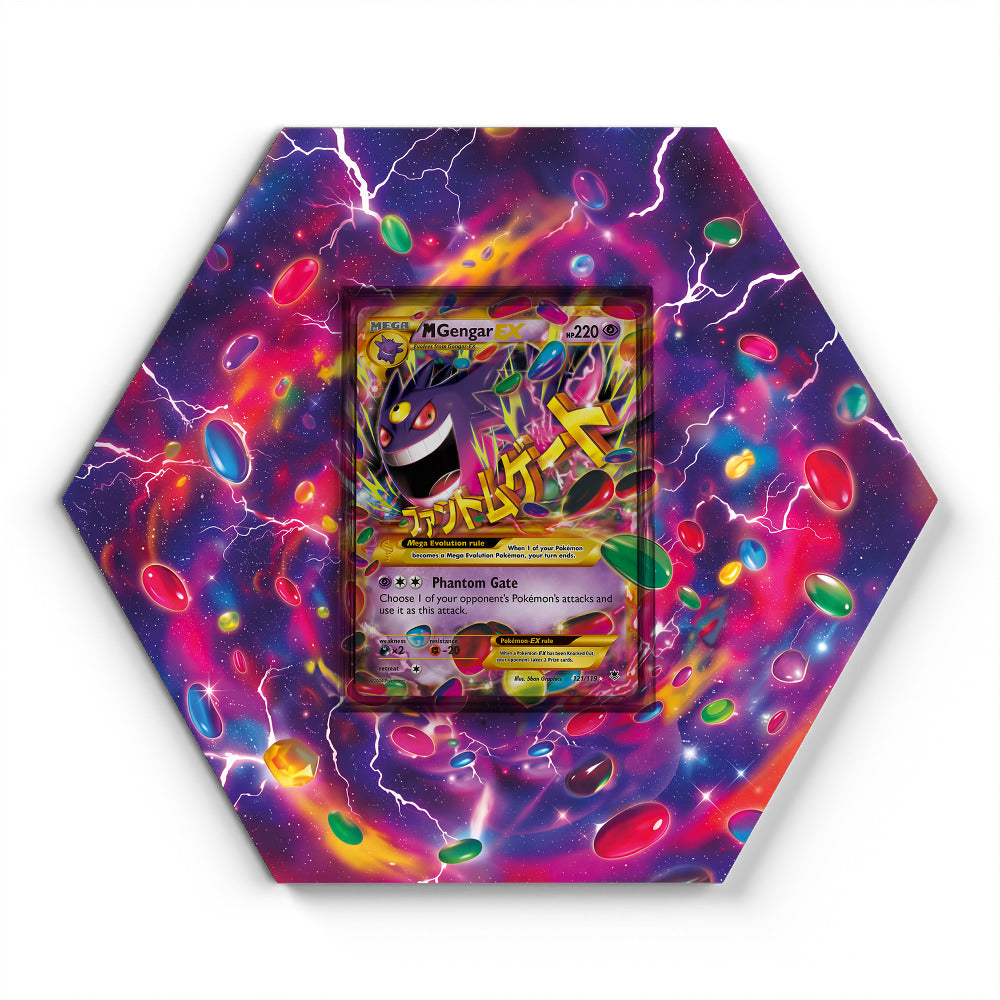 121/119 M Gengar EX - Extended Artwork Pokemon Card Display