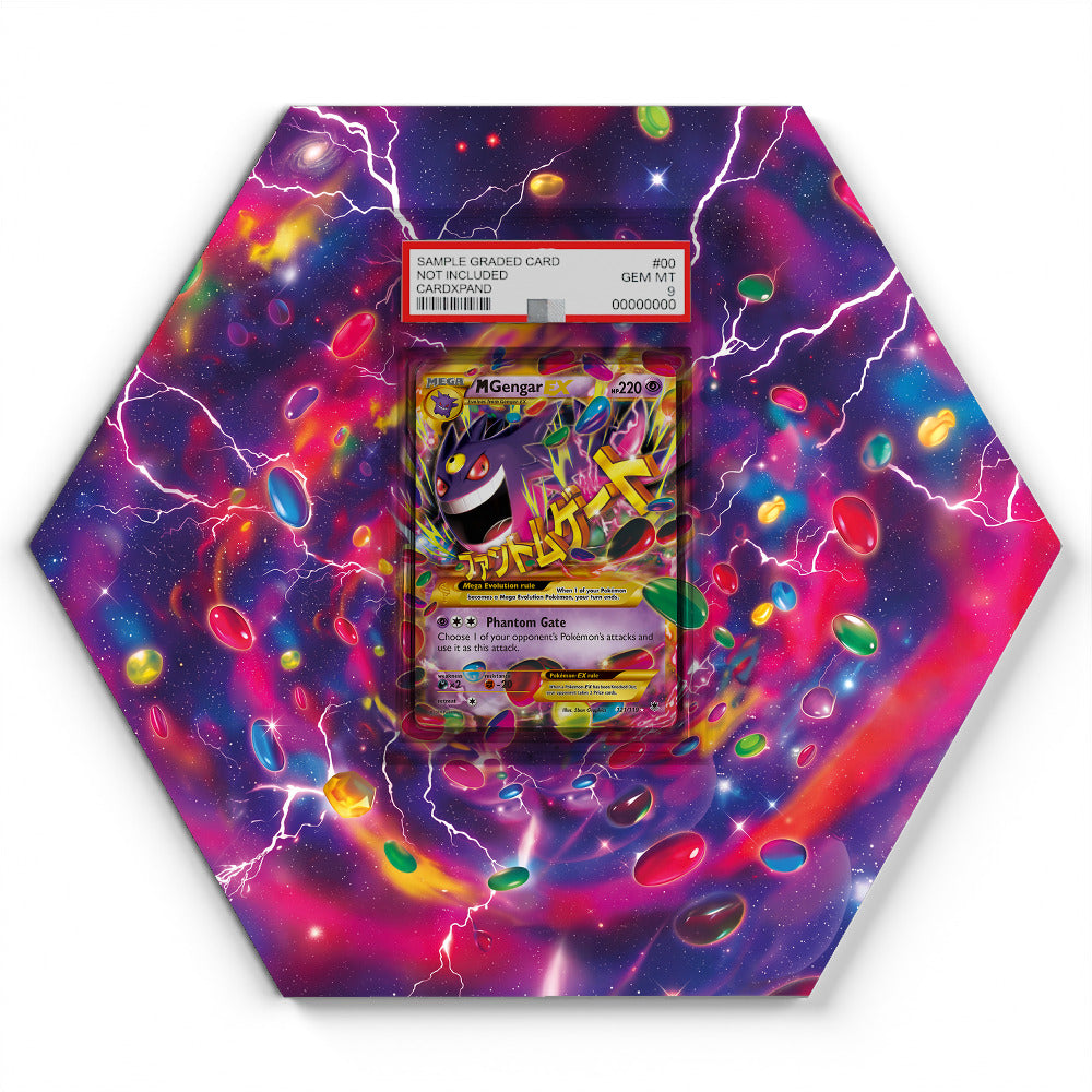 121/119 M Gengar EX - Extended Artwork Pokemon Card Display