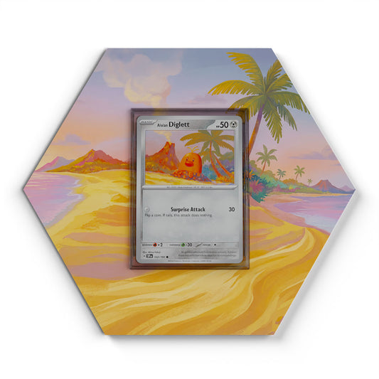 122/191 Taupiqueur d’Alola - Extended Artwork Pokemon Card Display
