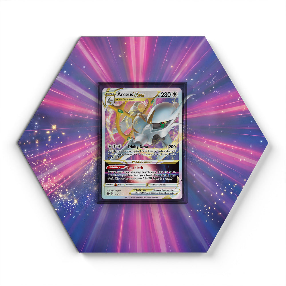 123/172 Arceus VSTAR - Extended Artwork Pokemon Card Display