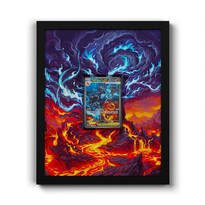 125 Méga-Dracaufeu X EX - Extended Artwork Framed Pokemon Card Display