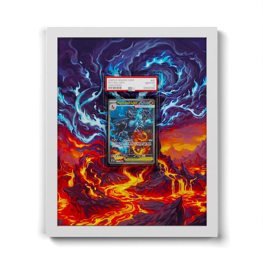 125 Méga-Dracaufeu X EX - Extended Artwork Framed Pokemon Card Display