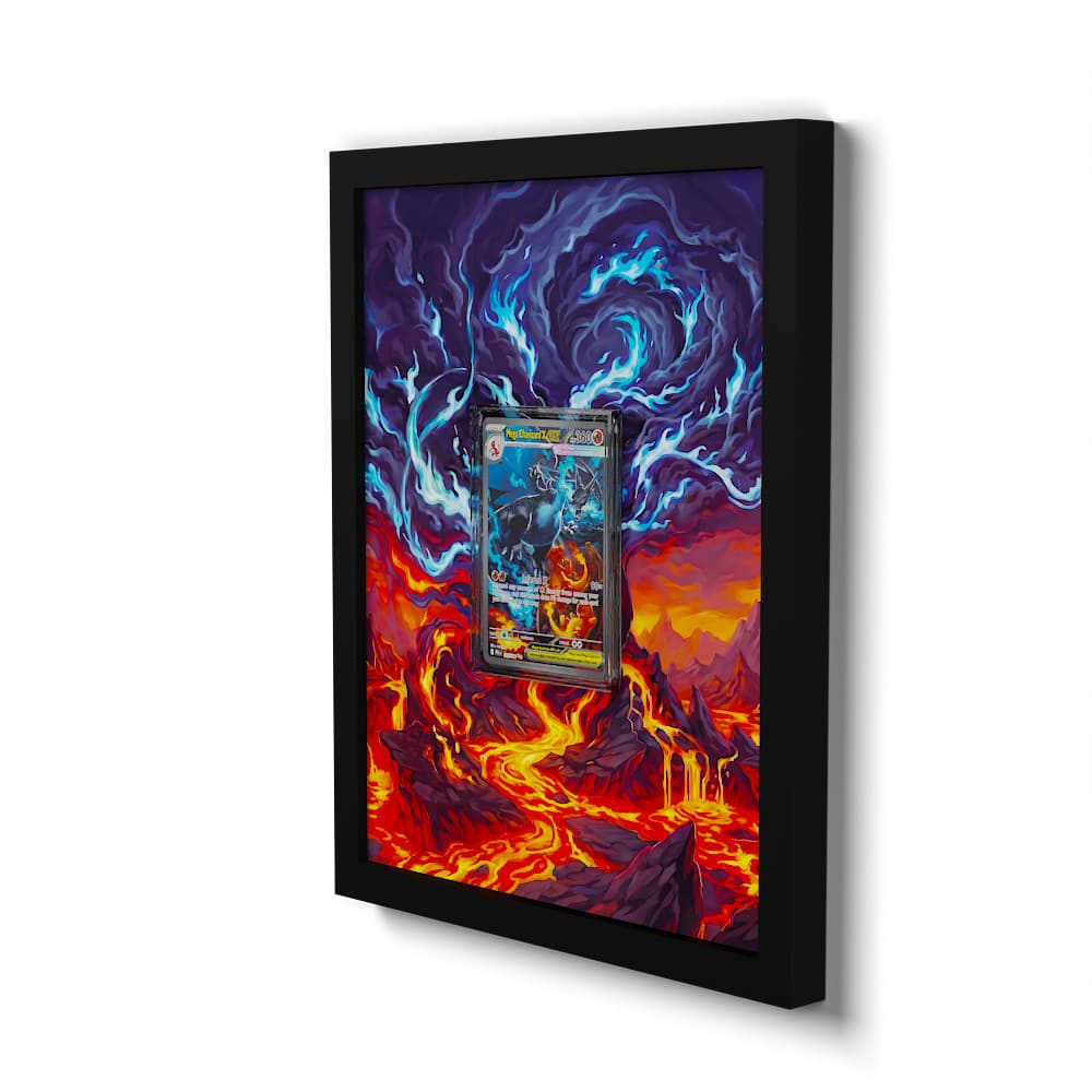 125 Méga-Dracaufeu X EX - Extended Artwork Framed Pokemon Card Display