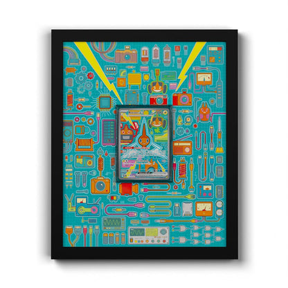 126 Motisma EX - Extended Artwork Framed Pokemon Card Display