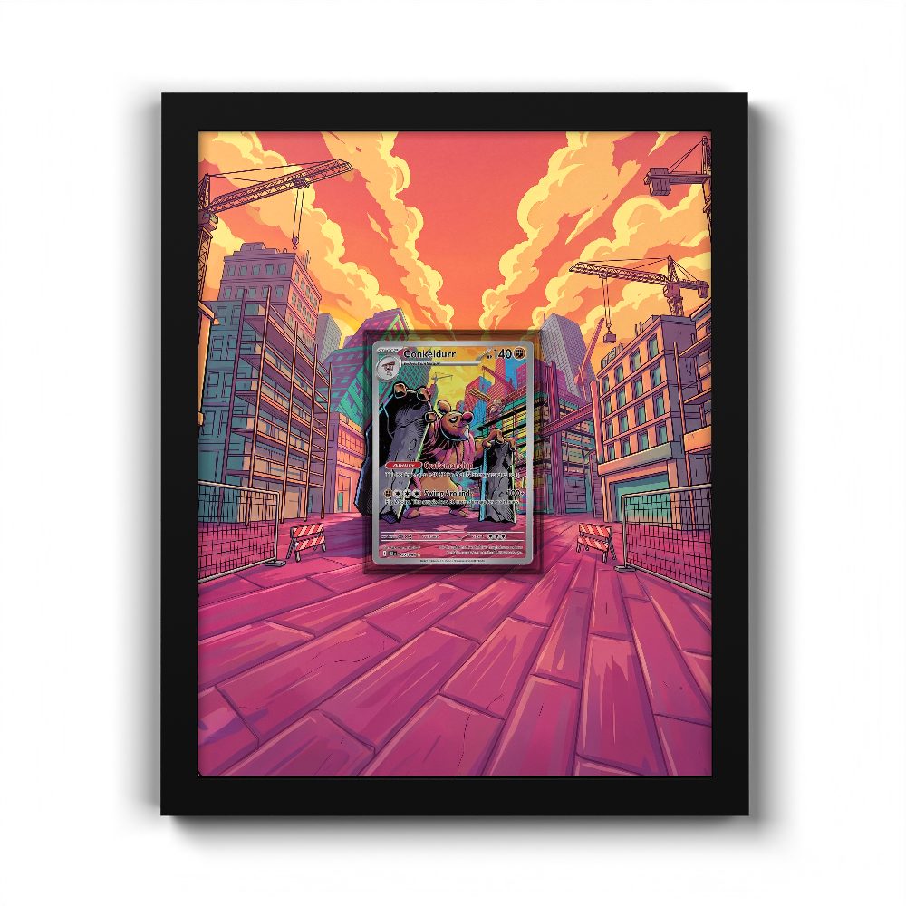 127/086 Conkeldurr - Extended Artwork Pokemon Card Frame