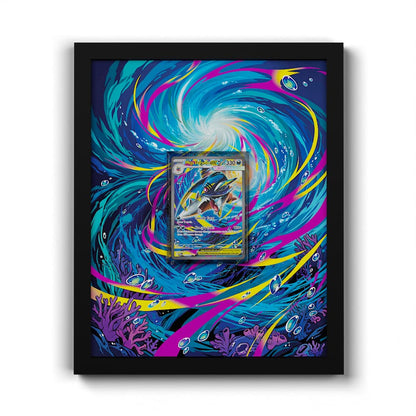 127 Méga-Sharpedo EX - Extended Artwork Framed Pokemon Card Display