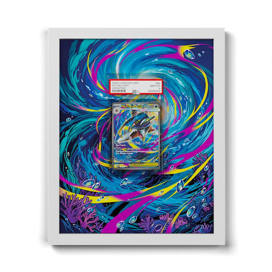 127 Méga-Sharpedo EX - Extended Artwork Framed Pokemon Card Display