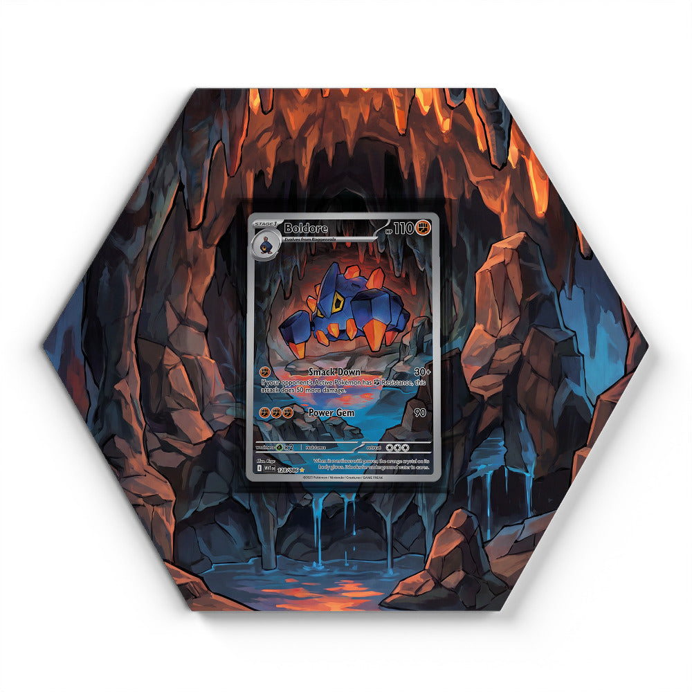 128/086 Géolithe - Extended Artwork Pokemon Card Display