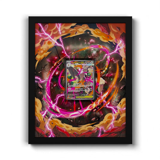 128 Méga-Lockpin EX - Extended Artwork Framed Pokemon Card Display