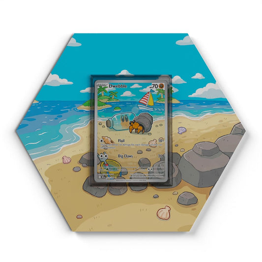 129/086 Dwebble - Extended Artwork Pokemon Card Display