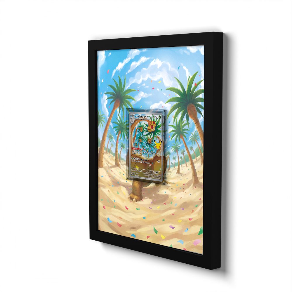 129/128 Alolan Exeggutor - Extended Artwork Pokemon Card Frame