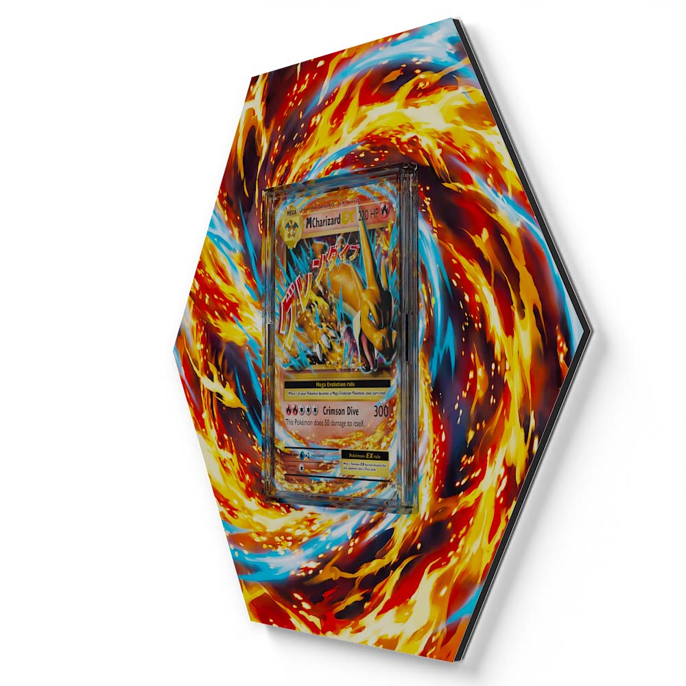 13/108 Mega Charizard EX - Extended Artwork Pokemon Card Display