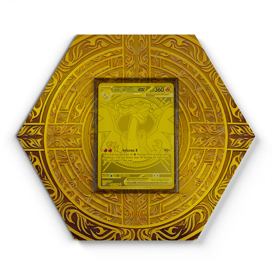 130/094 Méga-Dracaufeu X EX - Extended Artwork Pokemon Card Display