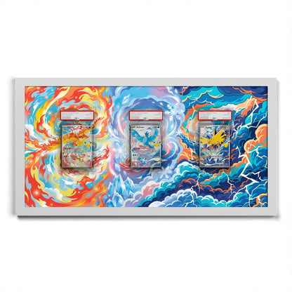 130 Moltres, 132 Articuno & 133 Zapdos - Connected Extended Artwork Pokemon Card Frame