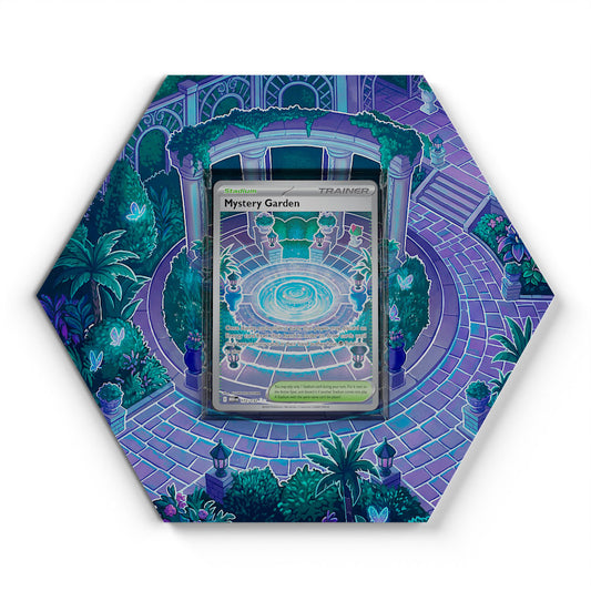172/132 Jardin Mystère - Extended Artwork Pokemon Card Display