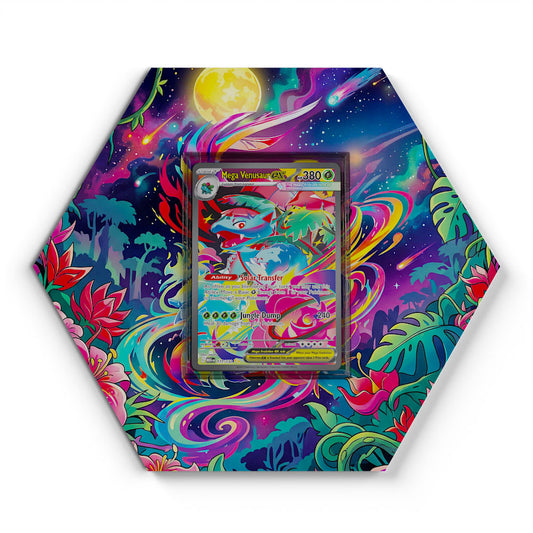 177/132 Méga-Florizarre EX - Extended Artwork Pokemon Card Display