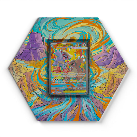 182/132 Méga-Kangourex EX - Extended Artwork Pokemon Card Display