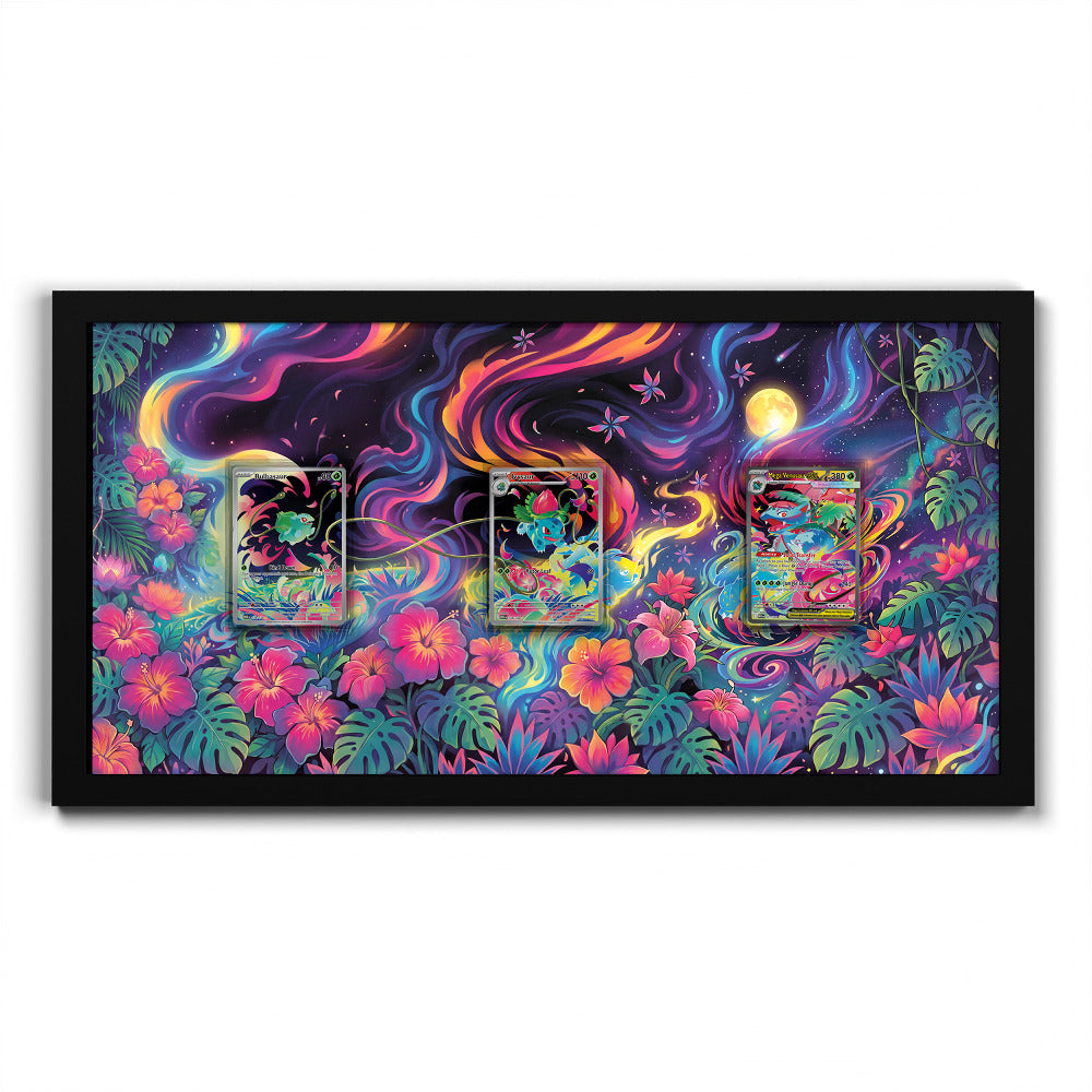 181 Caninos & 220 Lithia - Extended Artwork Framed Pokemon Card Display