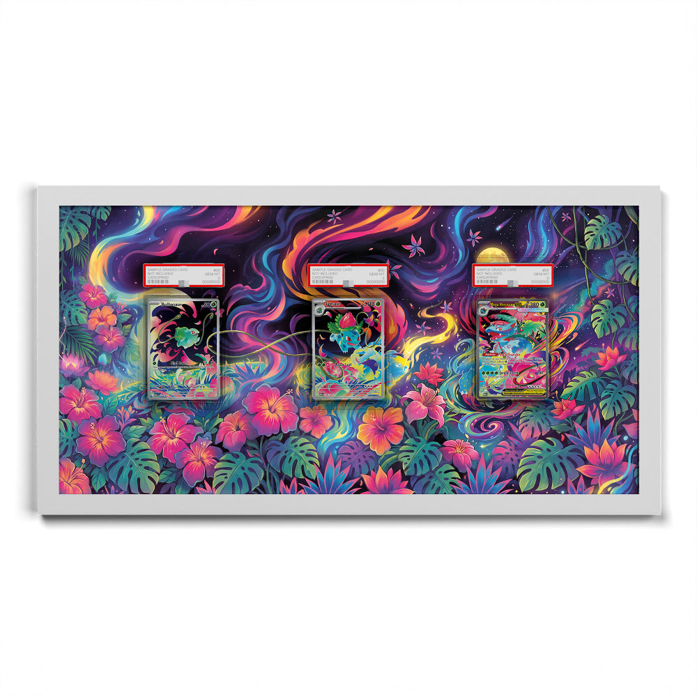181 Caninos & 220 Lithia - Extended Artwork Framed Pokemon Card Display