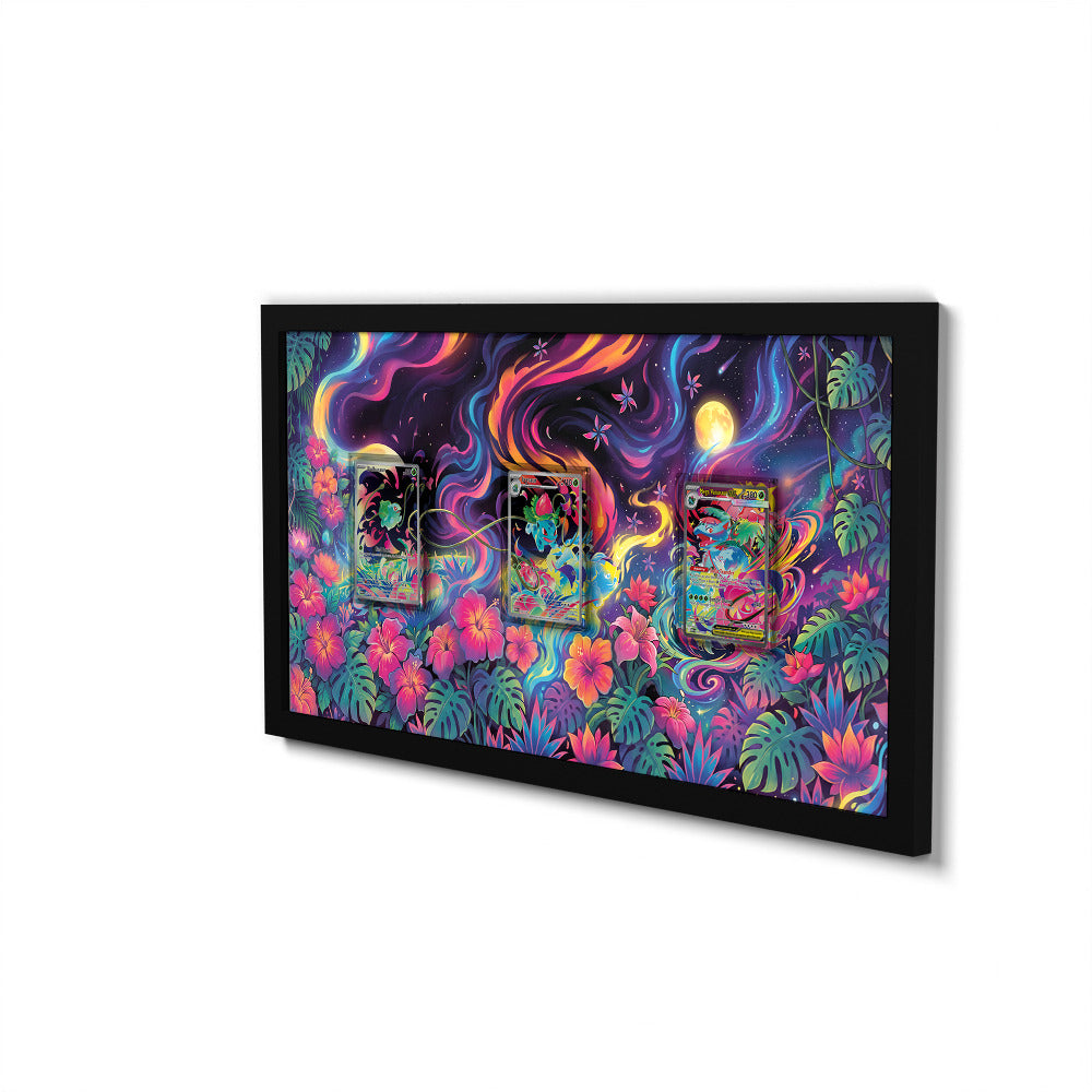 181 Caninos & 220 Lithia - Extended Artwork Framed Pokemon Card Display