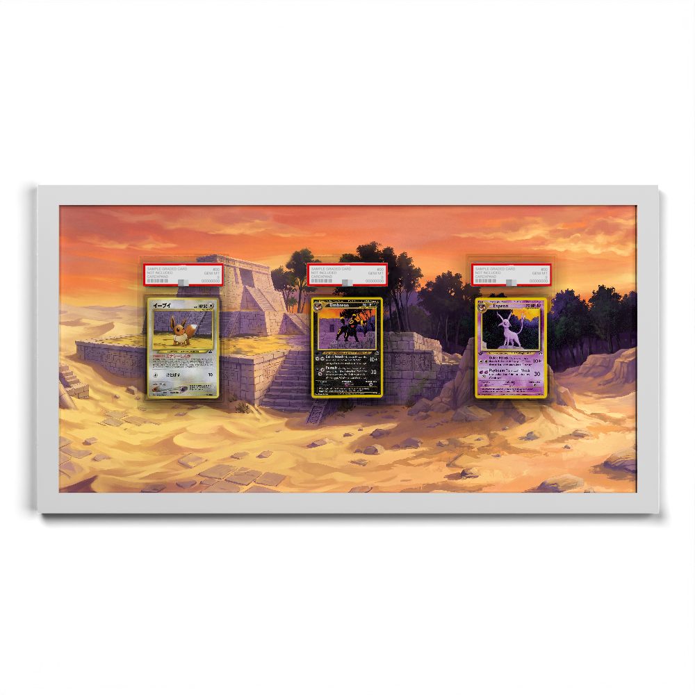 181 Caninos & 220 Lithia - Extended Artwork Framed Pokemon Card Display