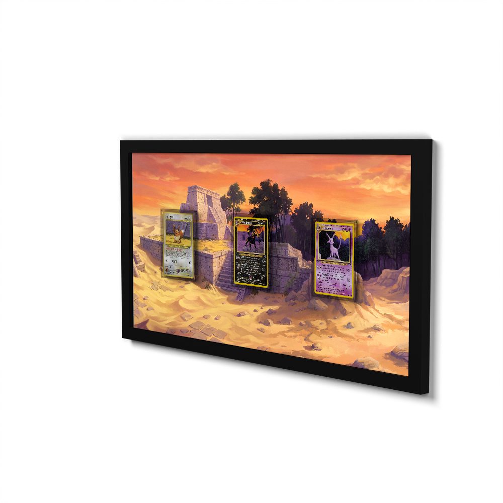 181 Caninos & 220 Lithia - Extended Artwork Framed Pokemon Card Display