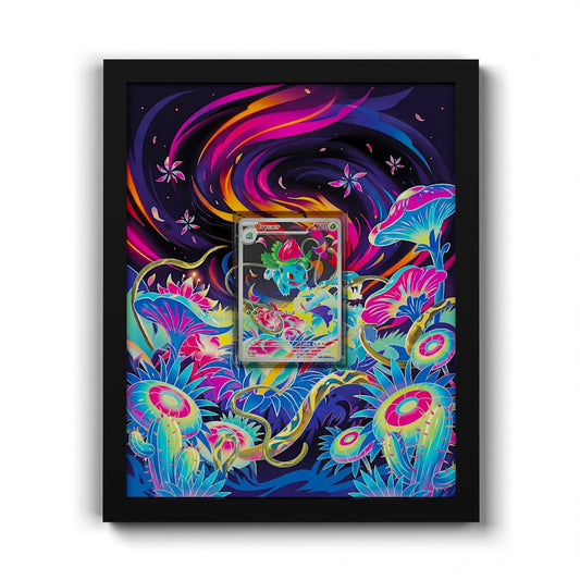 134 Herbizarre - Extended Artwork Framed Pokemon Card Display