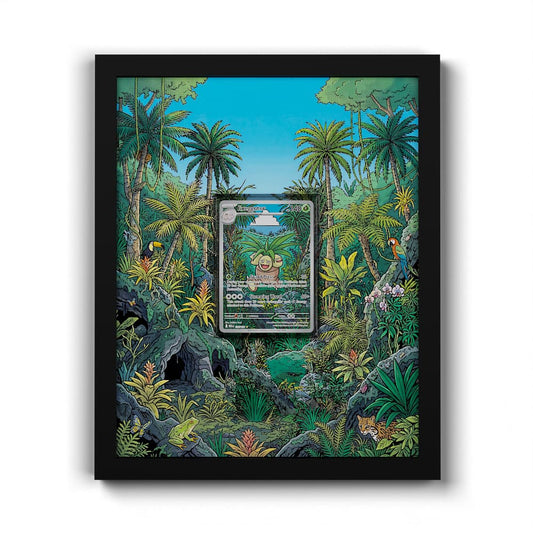135 Noadkoko - Extended Artwork Framed Pokemon Card Display