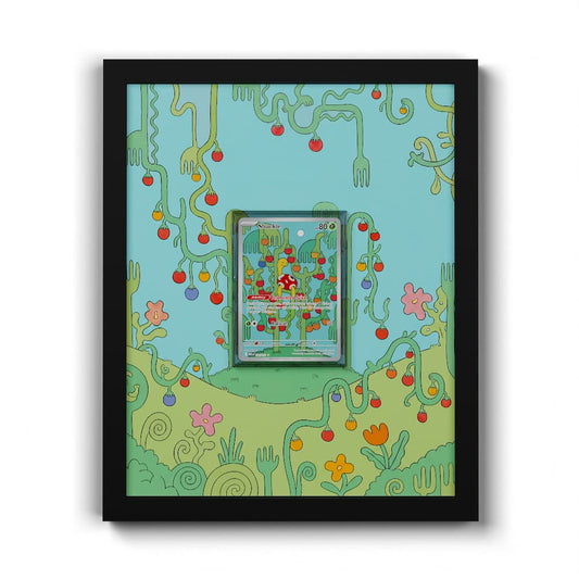 136 Caratroc - Extended Artwork Framed Pokemon Card Display