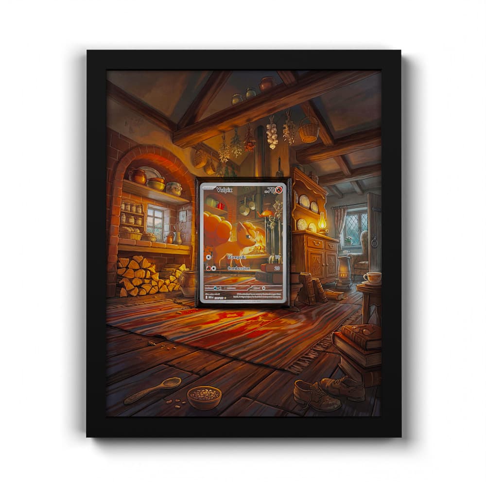 138 Goupix - Extended Artwork Framed Pokemon Card Display
