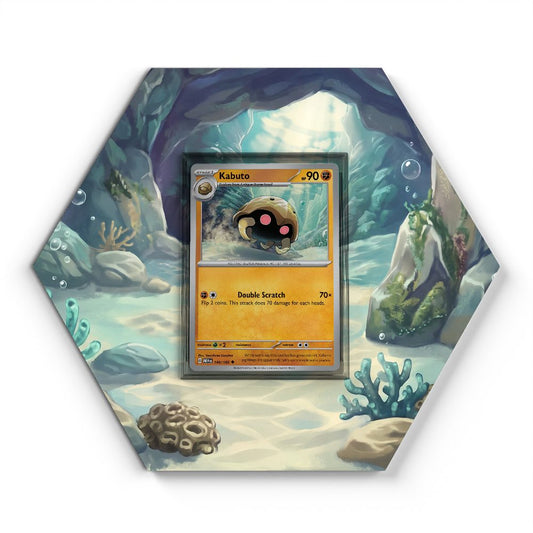 140/165 Kabuto - Extended Artwork Pokemon Card Display