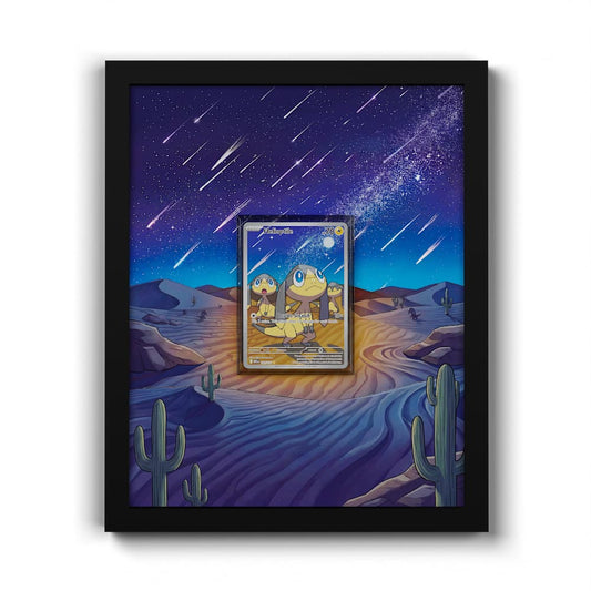 143 Galvaran - Extended Artwork Framed Pokemon Card Display