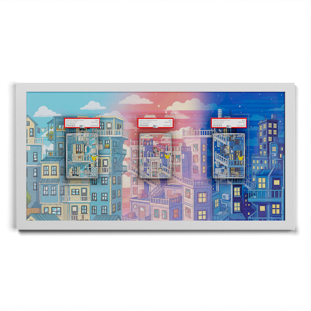 181 Caninos & 220 Lithia - Extended Artwork Framed Pokemon Card Display