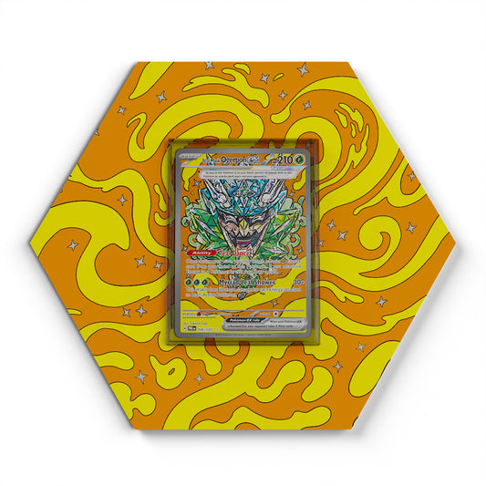 145/131 Ogerpon Masque Turquoise EX - Extended Artwork Pokemon Card Display