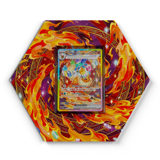 146/131 Pyroli EX - Extended Artwork Pokemon Card Display