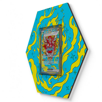 148/131 Ogerpon Masque du Fourneau EX - Extended Artwork Pokemon Card Display