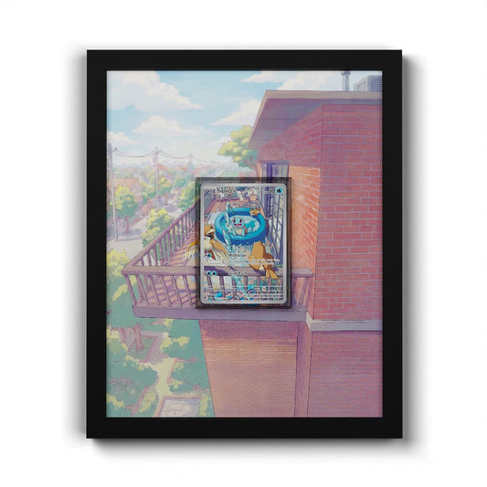 148/142 Carapuce - Extended Artwork Framed Pokemon Card Display