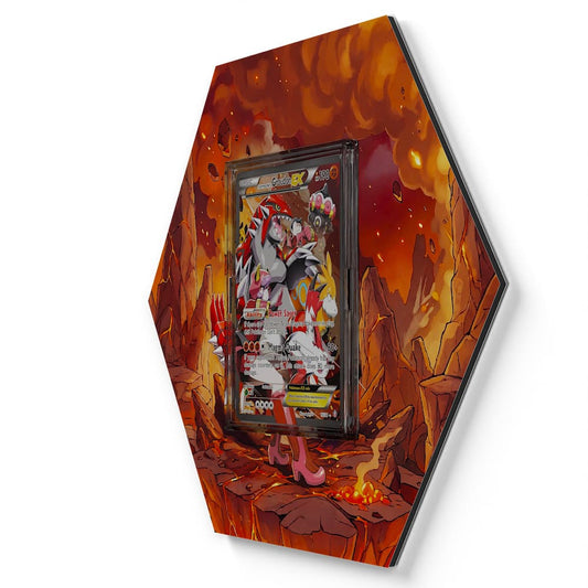 15/34 Groudon de la Team Magma EX - Extended Artwork Pokemon Card Display