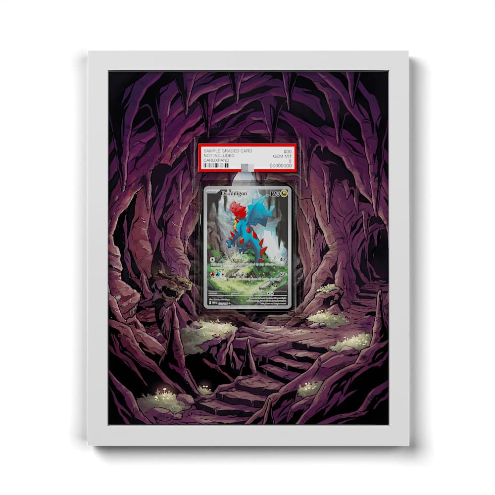 151/086 Drakkarmin - Extended Artwork Framed Pokemon Card Display
