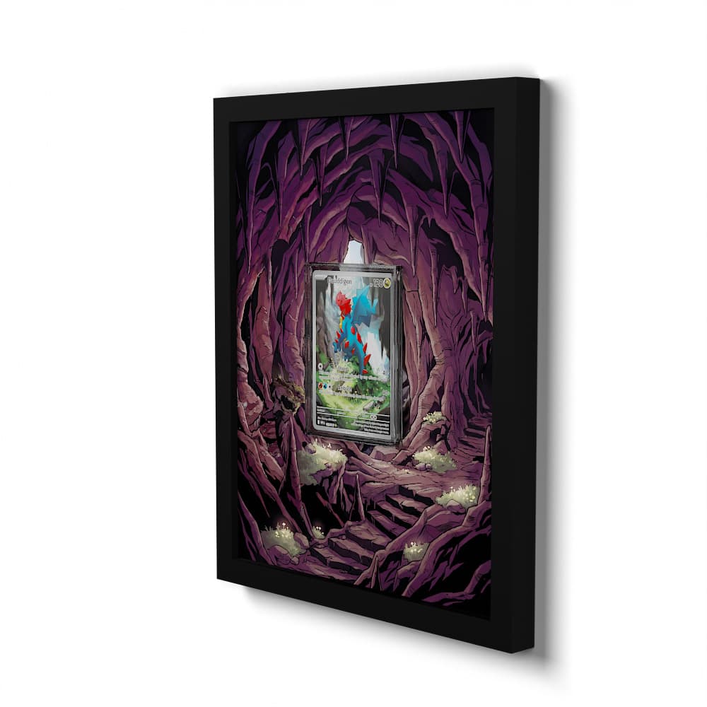 151/086 Drakkarmin - Extended Artwork Framed Pokemon Card Display